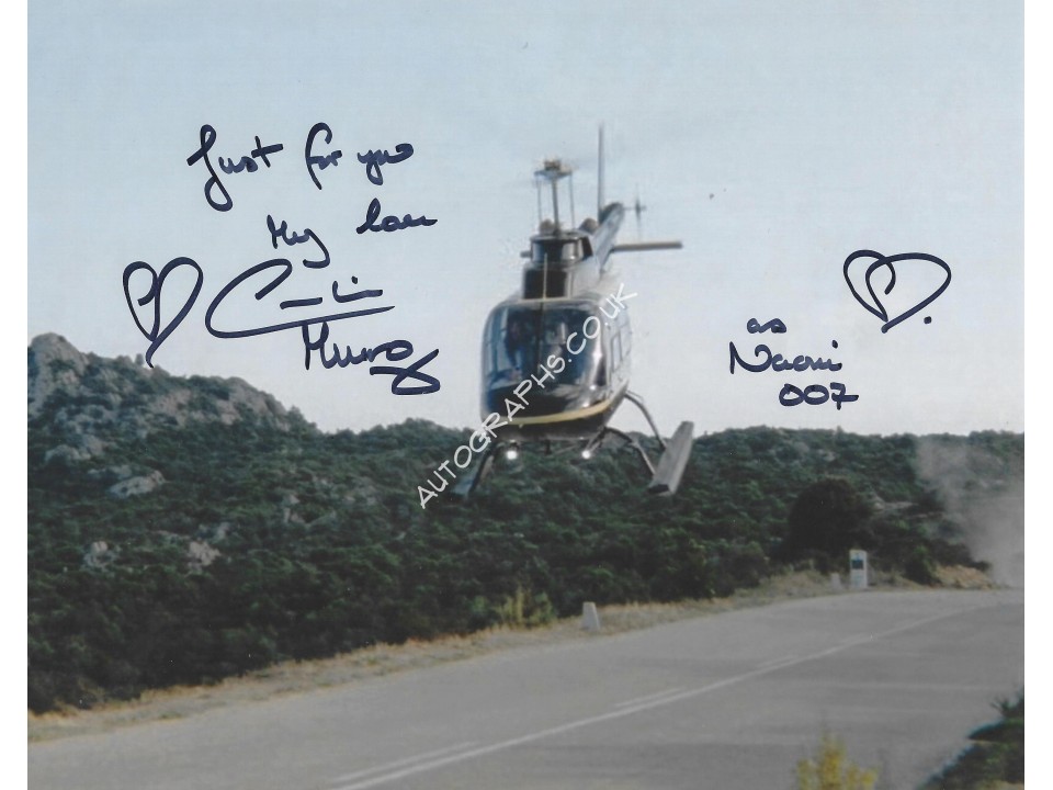 Caroline Munro Signed 8x10 James Bond Photograph 5. COA UACC