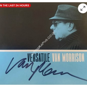 Van Morrison Signed Versatile CD Sleeve. COA UACC