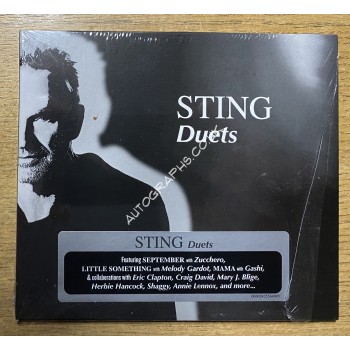Sting The Police Signed Duets CD Art Card. COA UACC