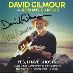 David Gilmour Pink Floyd Signed CD Sleeve Yes I Have Ghosts. COA UACC