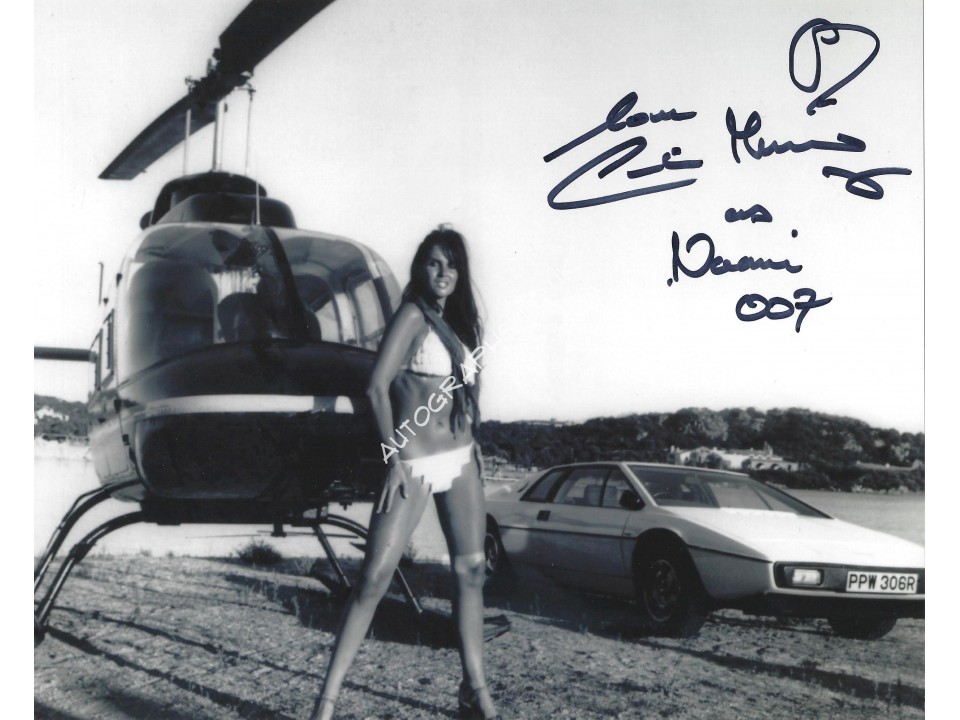 Caroline Munro Signed 8x10 James Bond Photograph 8. COA UACC