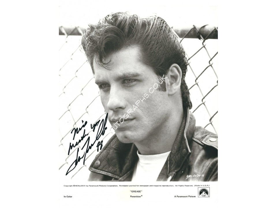 John Travolta Sgned Photograph