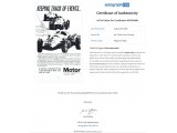 Jim Clark signed Page. COA UACC