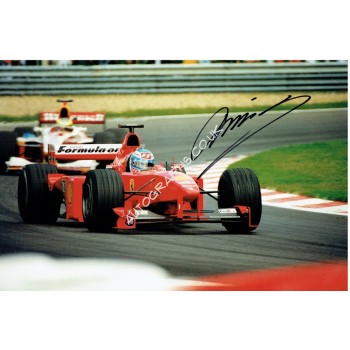 Mika Salo Signed Photograph - Ferrari. COA UACC
