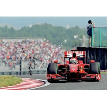 Giancarlo Fisichella Signed Photograph - Ferrari. COA UACC