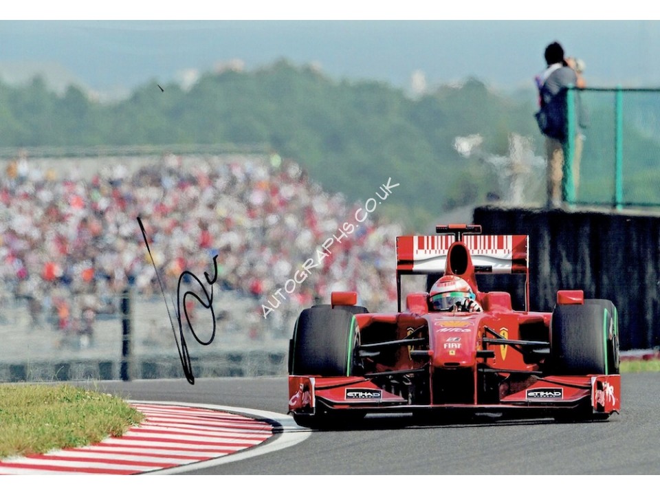 Giancarlo Fisichella Signed Photograph - Ferrari. COA UACC Giancarlo Fisichella Signed Photograph - Ferrari. COA UACC