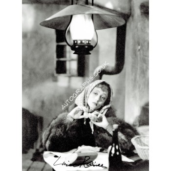 Luise Rainer Signed Photograph. COA UACC