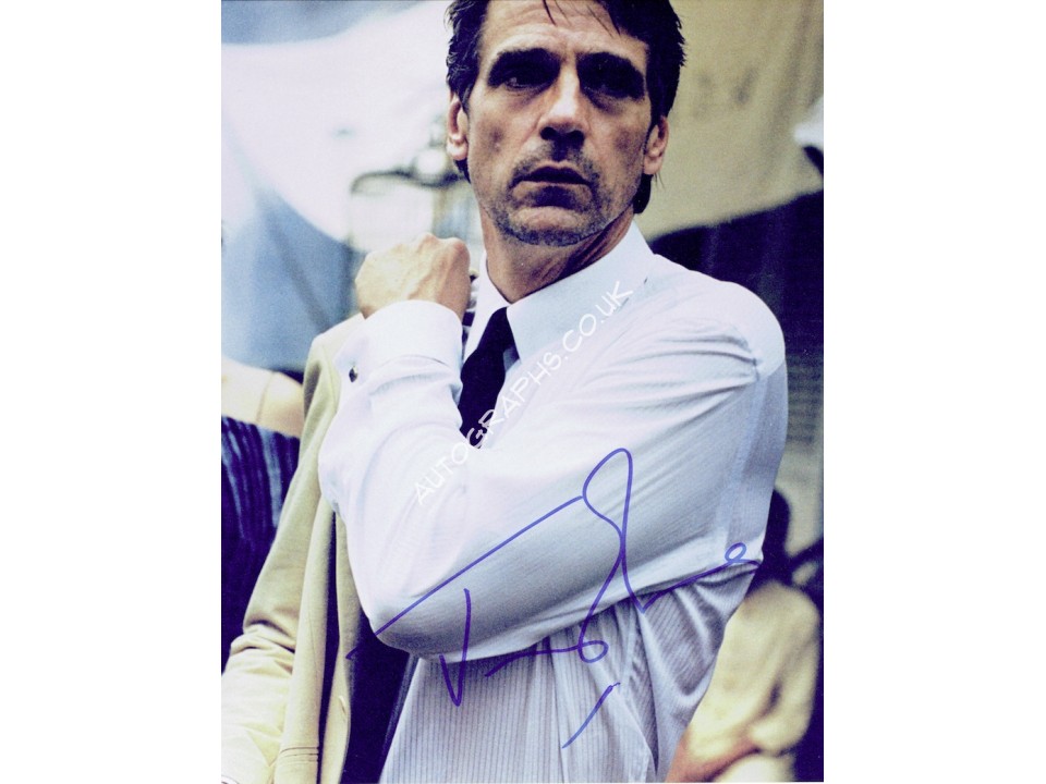 Jeremy Irons Signed Photograph. COA UACC