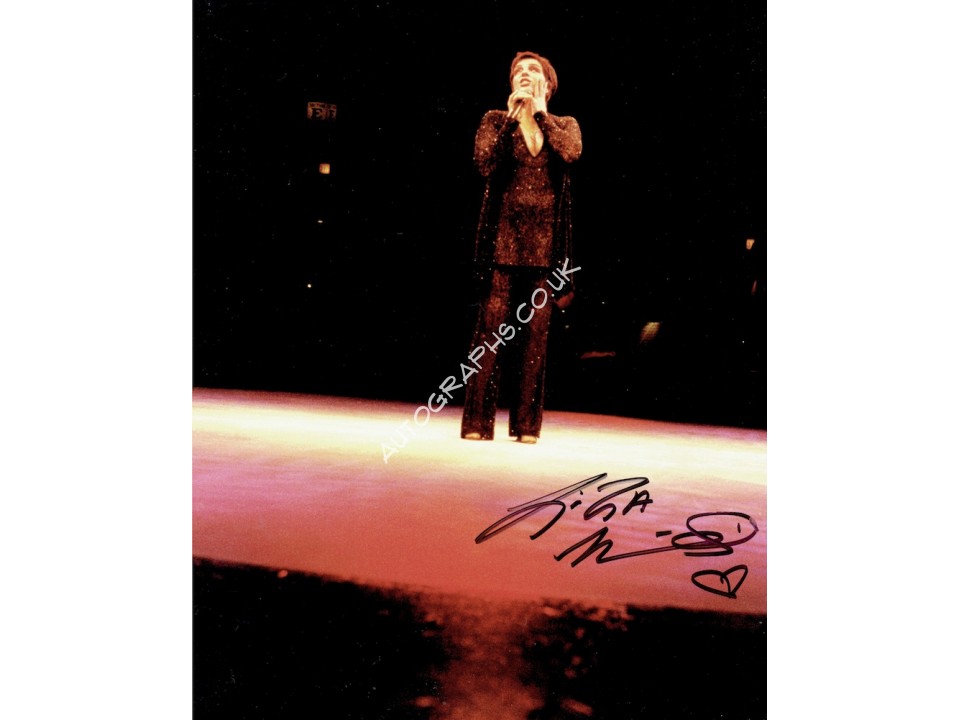 Liza Minnelli Signed Photograph. COA UACC