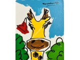 Romero Britto Original Painting. COA UACC