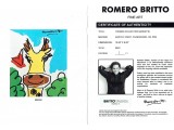 Romero Britto Original Painting. COA UACC