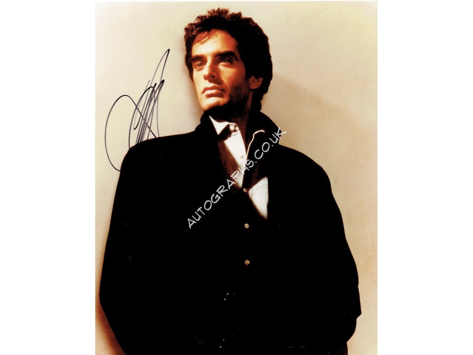 David Copperfeld Signed Photograph. COA UACC