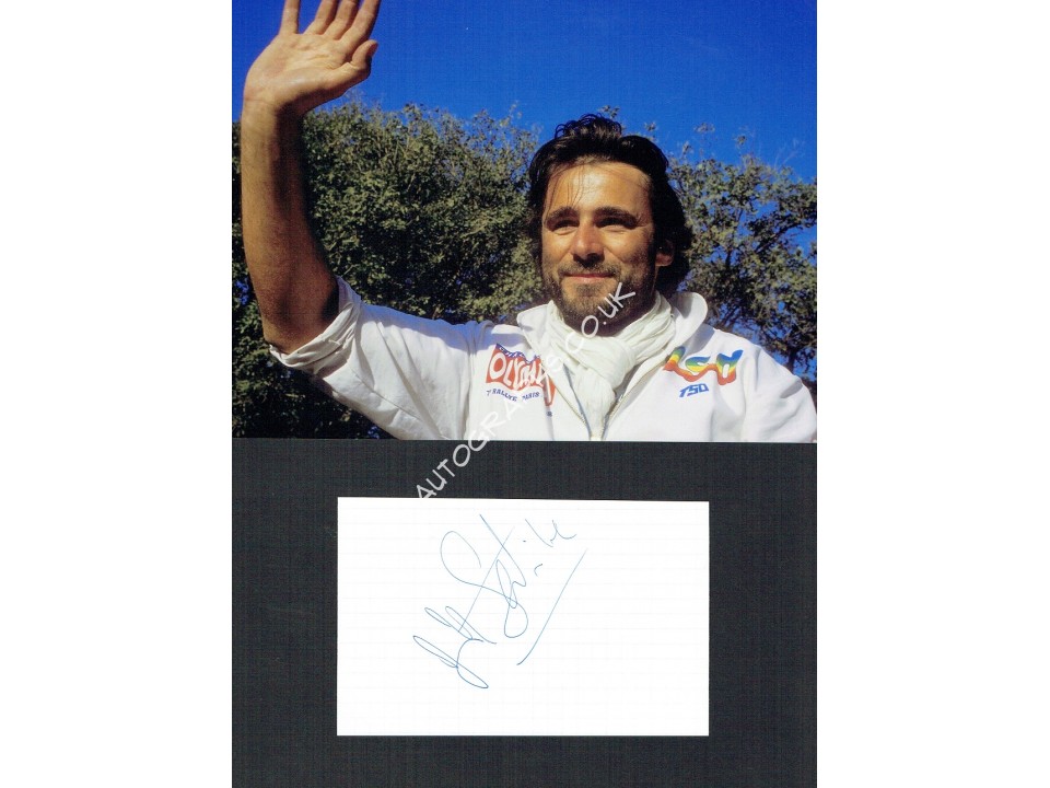 Thierry Sabine Signature - Paris Dakar. COA UACC Thierry Sabine Signature - Paris Dakar. COA UACC