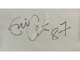 Eric Clapton Signature. COA UACC