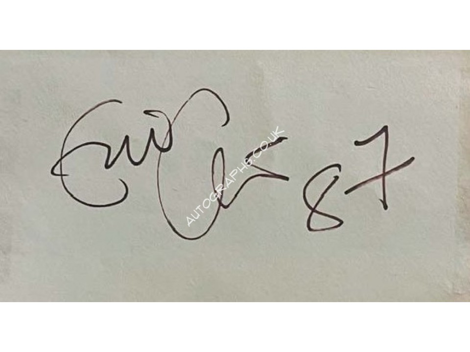 Eric Clapton Signature. COA UACC