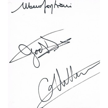 Ferrari Team 1980 - Gilles Villeneuve, Scheckter, Forghieri. COA UACC