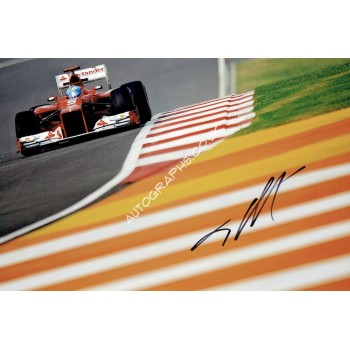 Fernando Alonso Signed Photograph (Ferrari). COA UACC