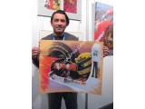 Ayrton Senna Original Juan Carlos Ferrigno Painting, Signed by the artist. COA UACC