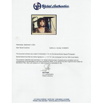 Sandra Bullock Signed Photograph. COA UACC