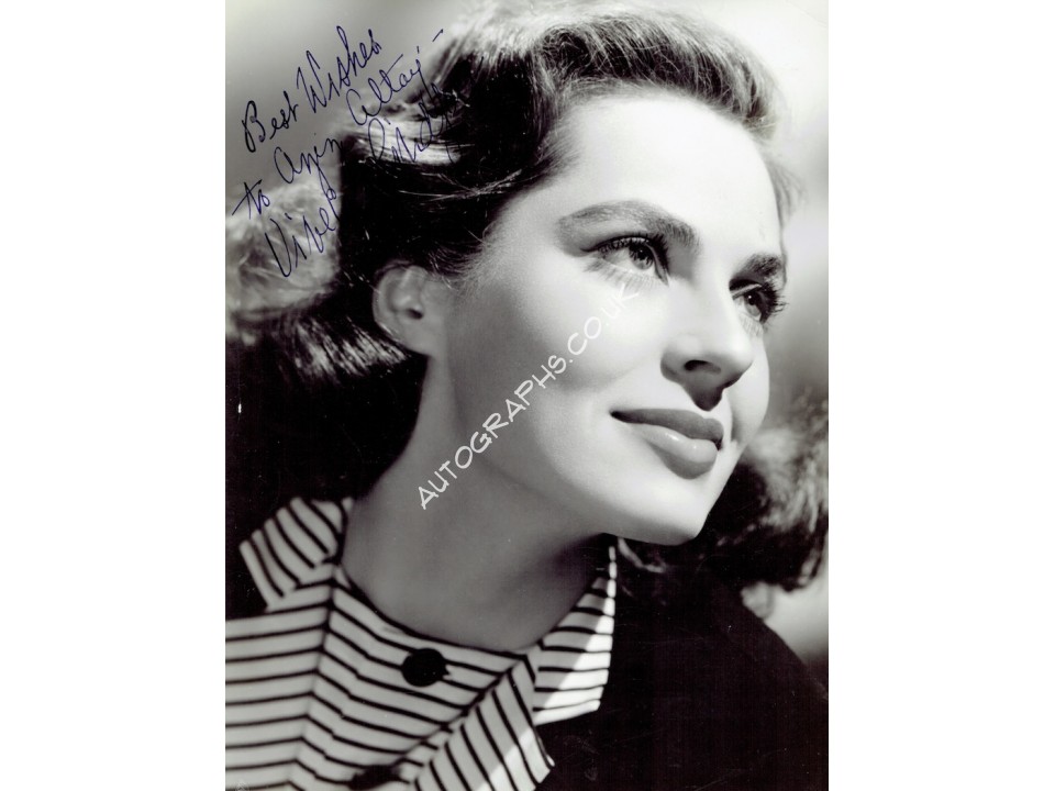 Vivica Lindfors Signed Photograph. COA UACC