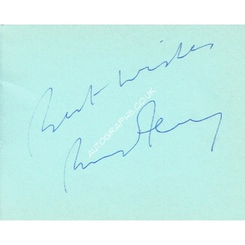 Bryan Ferry Ink Signature Page. COA UACC