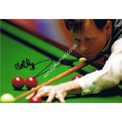 Alex Higgins Signed Photograph. COA UACC
