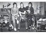 The Jam Group Signed 8x12 Photograph Paul Weller Rick Buckler Bruce Foxton. COA UACC