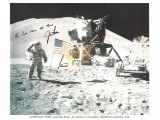 Jim Irwin Apollo 15 Signed 8x10 Lithograph. COA UACC
