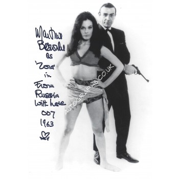 Martine Beswick Signed 8x10 James Bond 007 Photograph 2. COA UACC