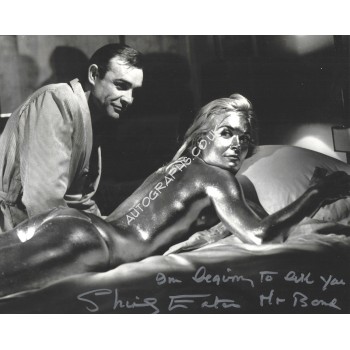 Shirley Eaton Signed 8x10 James Bond 007 Photograph. COA UACC