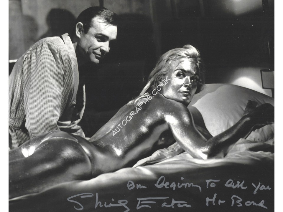 Shirley Eaton Signed 8x10 James Bond 007 Photograph. COA UACC Shirley Eaton Signed 8x10 James Bond 007 Photograph. COA UACC