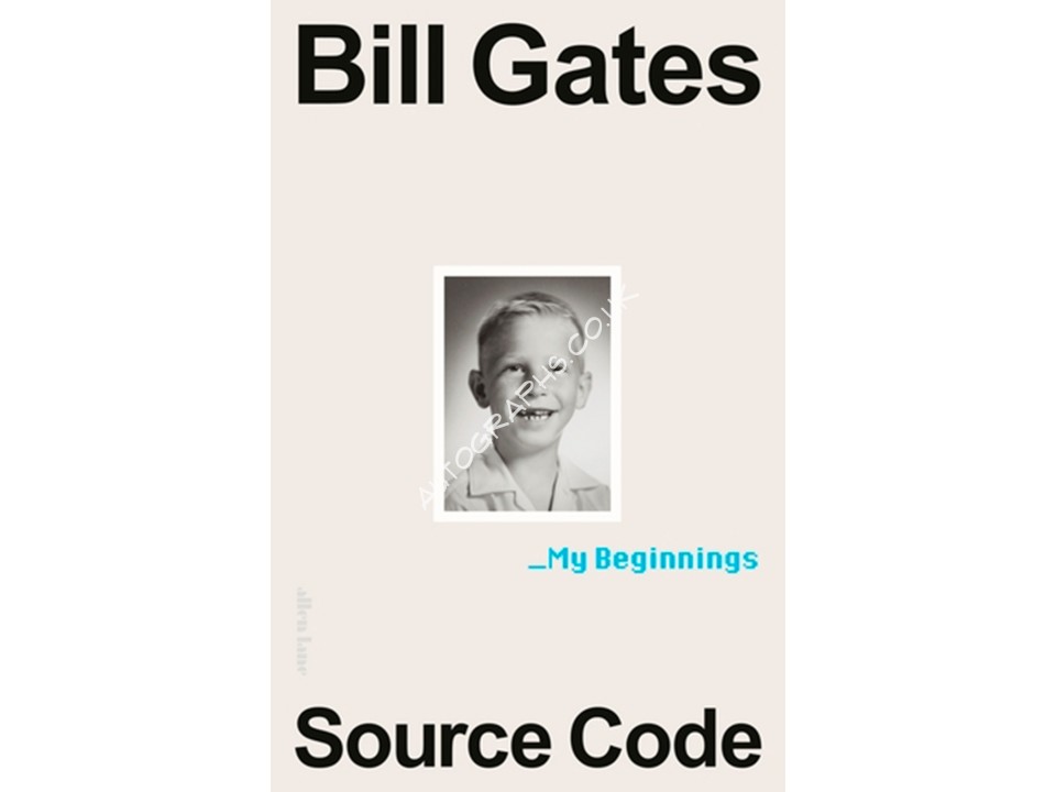 Bill Gates Signed Book Source Code My Beginnings Microsoft. COA UACC Bill Gates Signed Book Source Code My Beginnings Microsoft. COA UACC