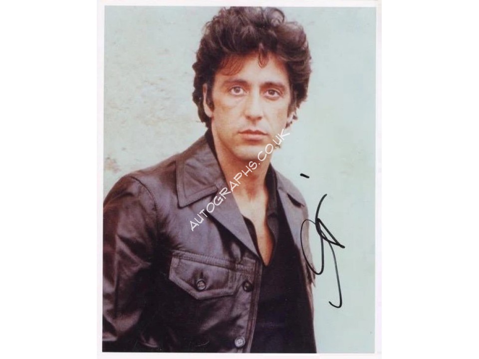 Al Pacino Signed Photograph. Pre-Certified ACOA Al Pacino Signed Photograph. Pre-Certified ACOA
