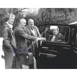 Dennis Waterman and George Cole Signed Minder 8x10 Photograph. COA UACC