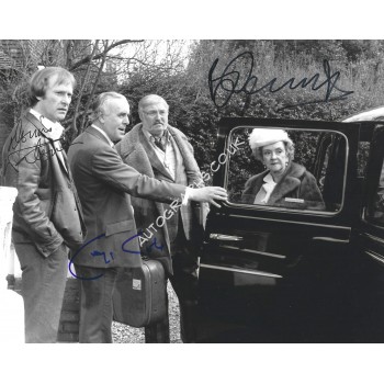 Dennis Waterman and George Cole Signed Minder 8x10 Photograph. COA UACC
