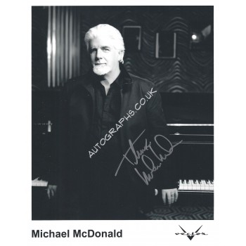 Michael McDonald Signed 8x10 Photograph. COA UACC