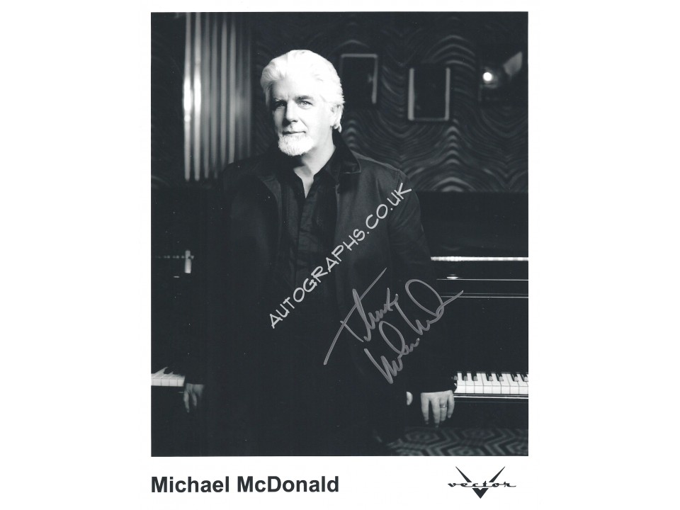 Michael McDonald Signed 8x10 Photograph. COA UACC