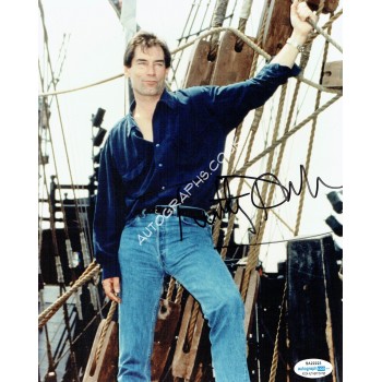 Timothy Dalton Signed Photograph. COA UACC