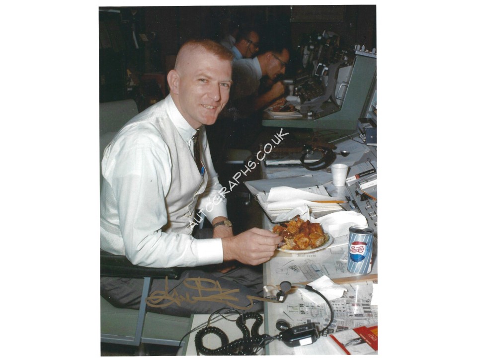 Gene Kranz Signed 8x10 Photograph NASA Flight Director. COA UACC