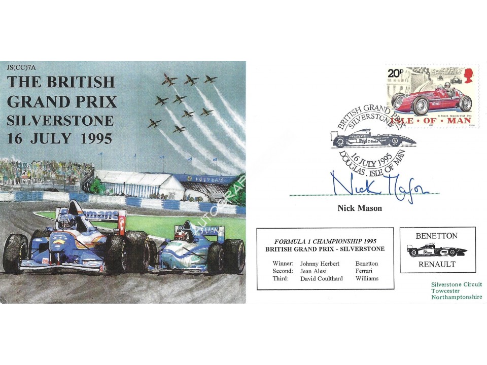 Nick Mason Pink Floyd Signed Postal Cover Nick Mason Pink Floyd Signed Postal Cover