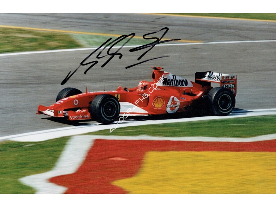 Michael Schumacher Signed Photograph ACOA