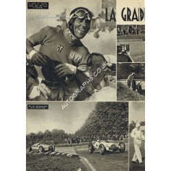 Tazio Nuvolari Signed Vintage Magazine Page