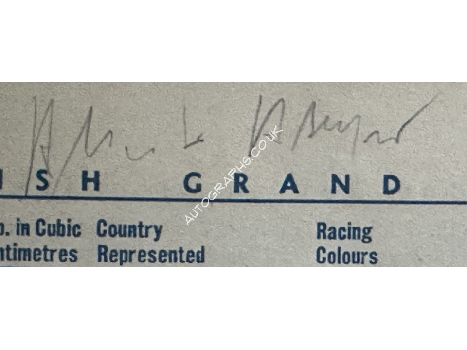 FERRARI FIRST F1 GP WIN PROGRAMME, Signed by Alberto Ascari, Louis Rosier and Luigi Villoresi. 1951