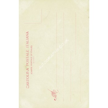 Achille Varzi Signed Vintage Postcard Achille Varzi Signed Vintage Postcard