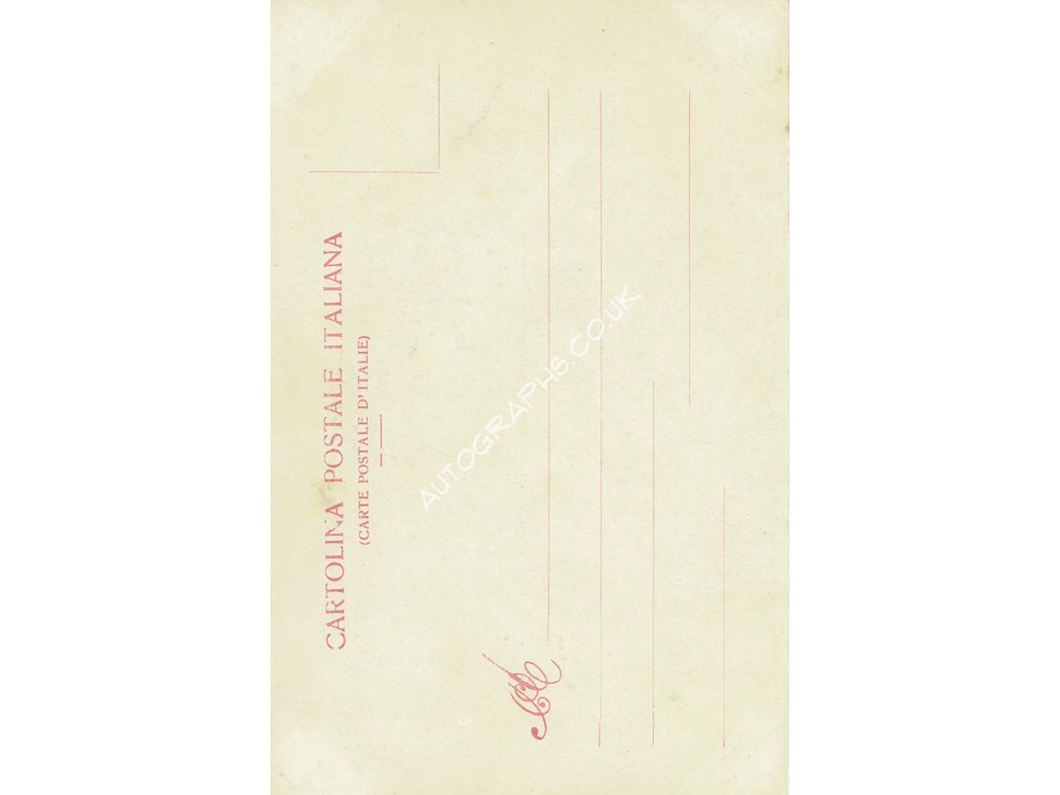 Achille Varzi Signed Vintage Postcard Achille Varzi Signed Vintage Postcard