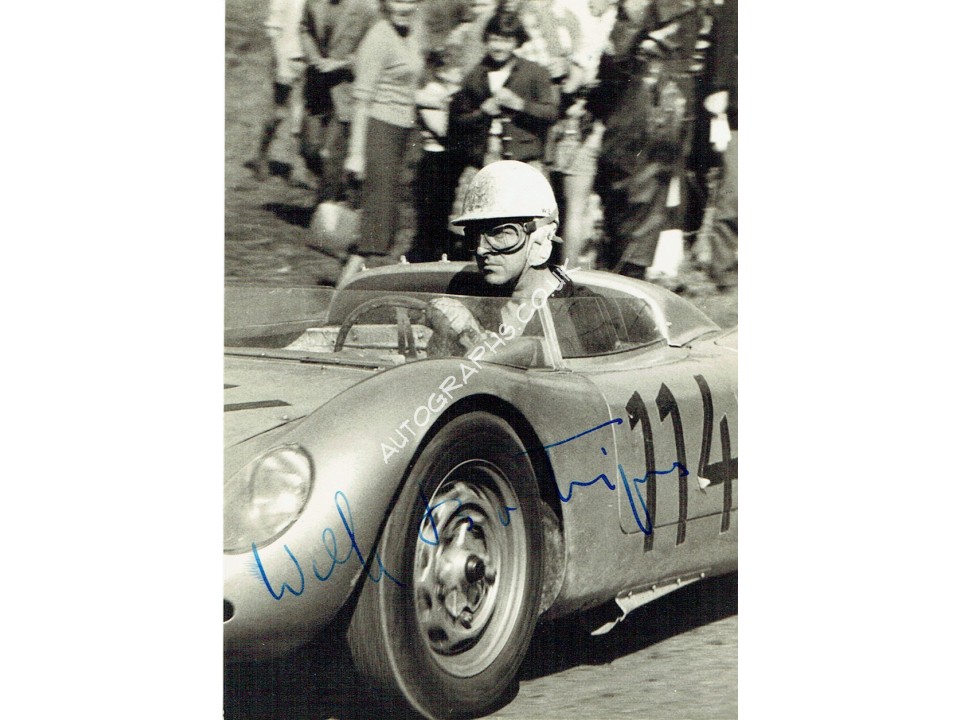 Wolfgang Von Trips Signed Vintage Photograph