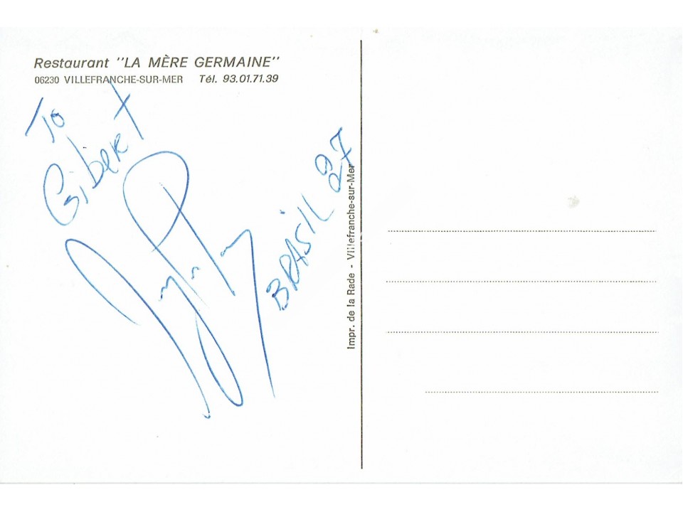 Ayrton Senna Signature 1987. Pre Certified ACOA