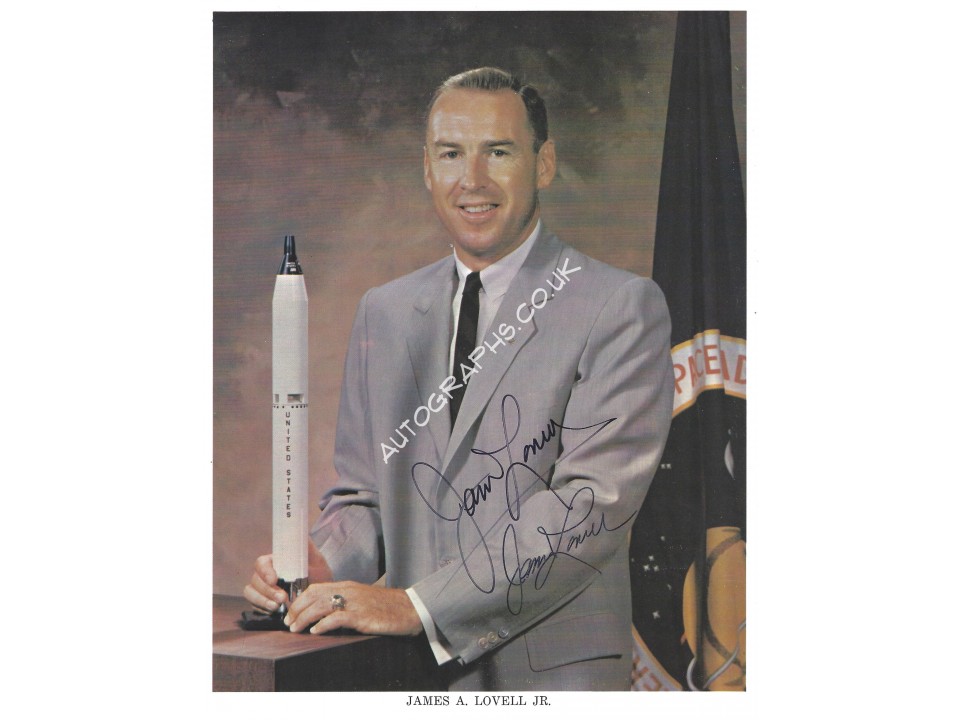 Jim Lovell Signed 8x10 NASA Lithograph