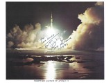 Ron Evans Signed Apollo 17 Launch 8x10 NASA Lithograph