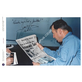 Jim Lovell Signed Apollo 13 Post Flight 8x12 Photo Houston We've Had A Problem
